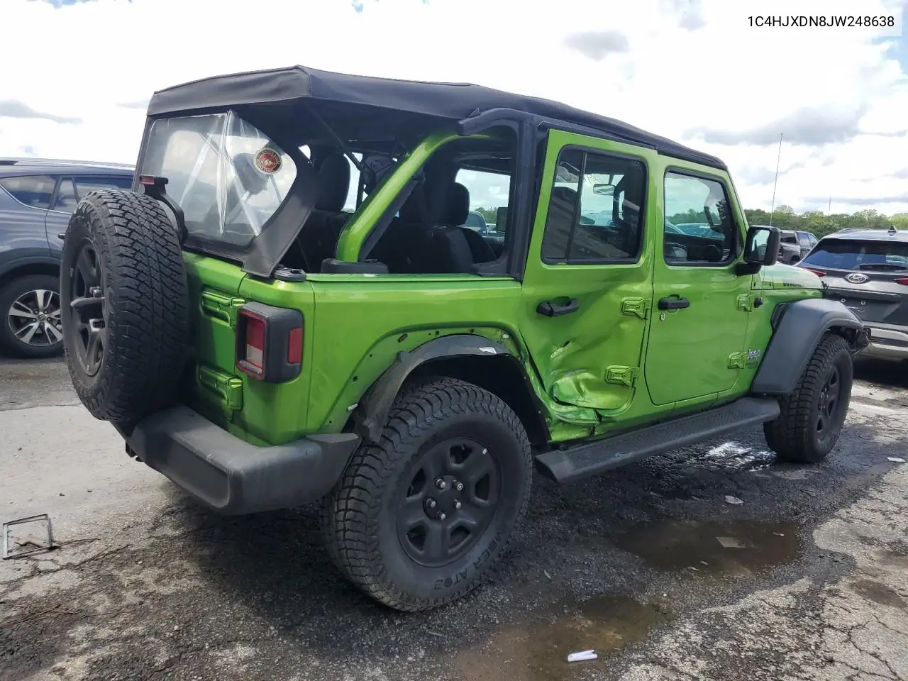 2018 Jeep Wrangler Unlimited Sport VIN: 1C4HJXDN8JW248638 Lot: 56408975