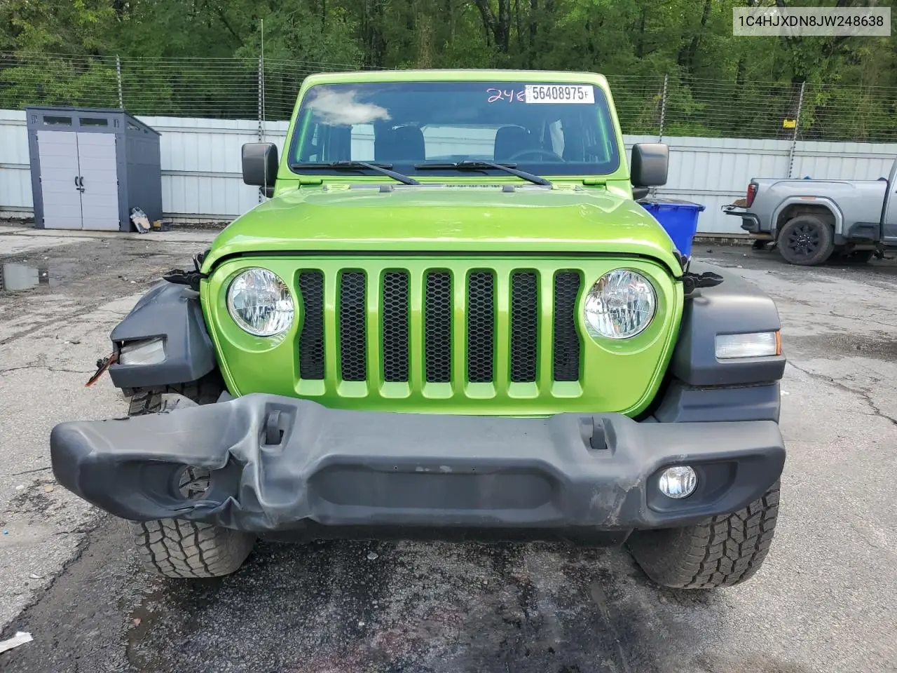 2018 Jeep Wrangler Unlimited Sport VIN: 1C4HJXDN8JW248638 Lot: 56408975