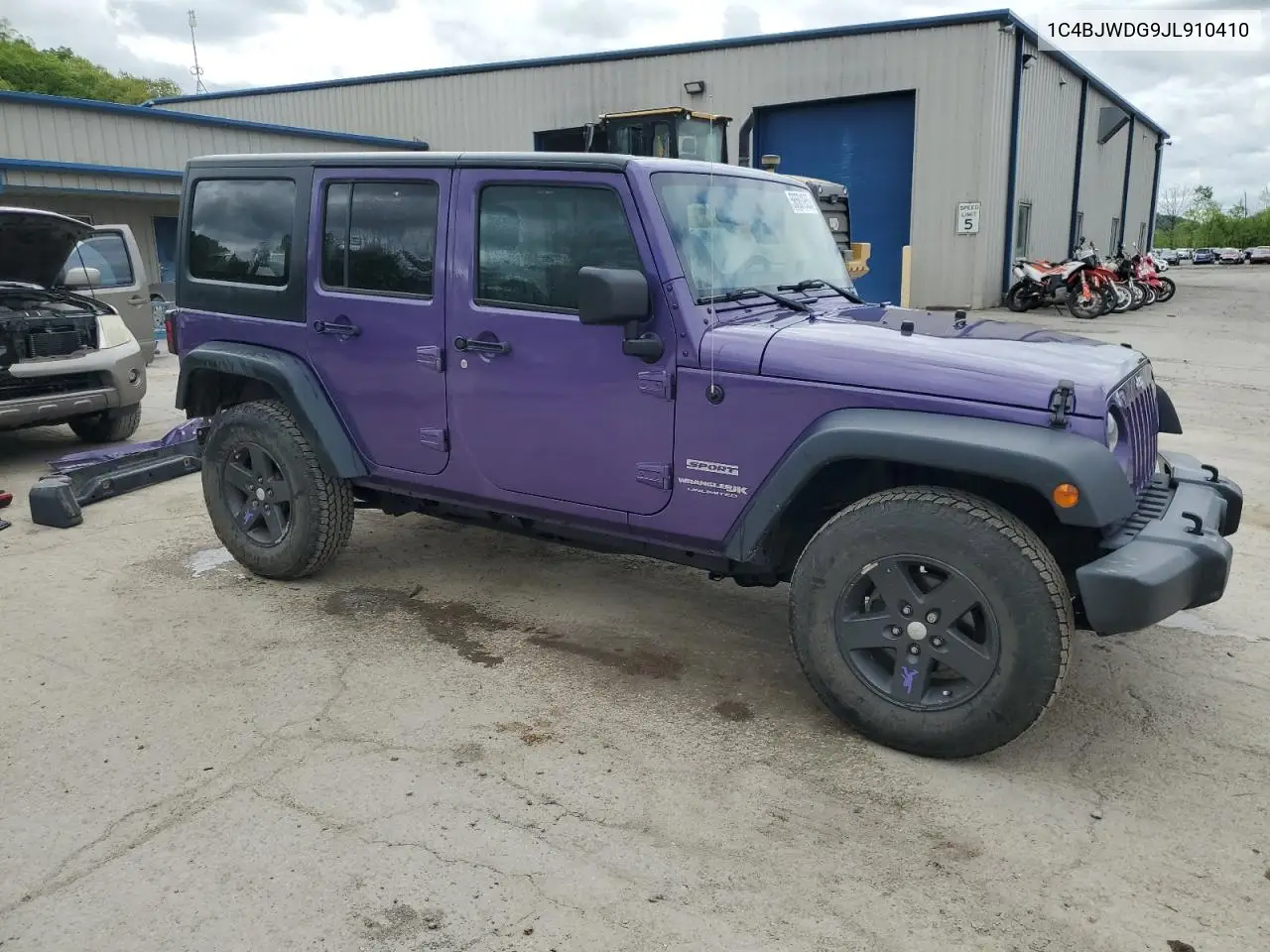 2018 Jeep Wrangler Unlimited Sport VIN: 1C4BJWDG9JL910410 Lot: 56561955
