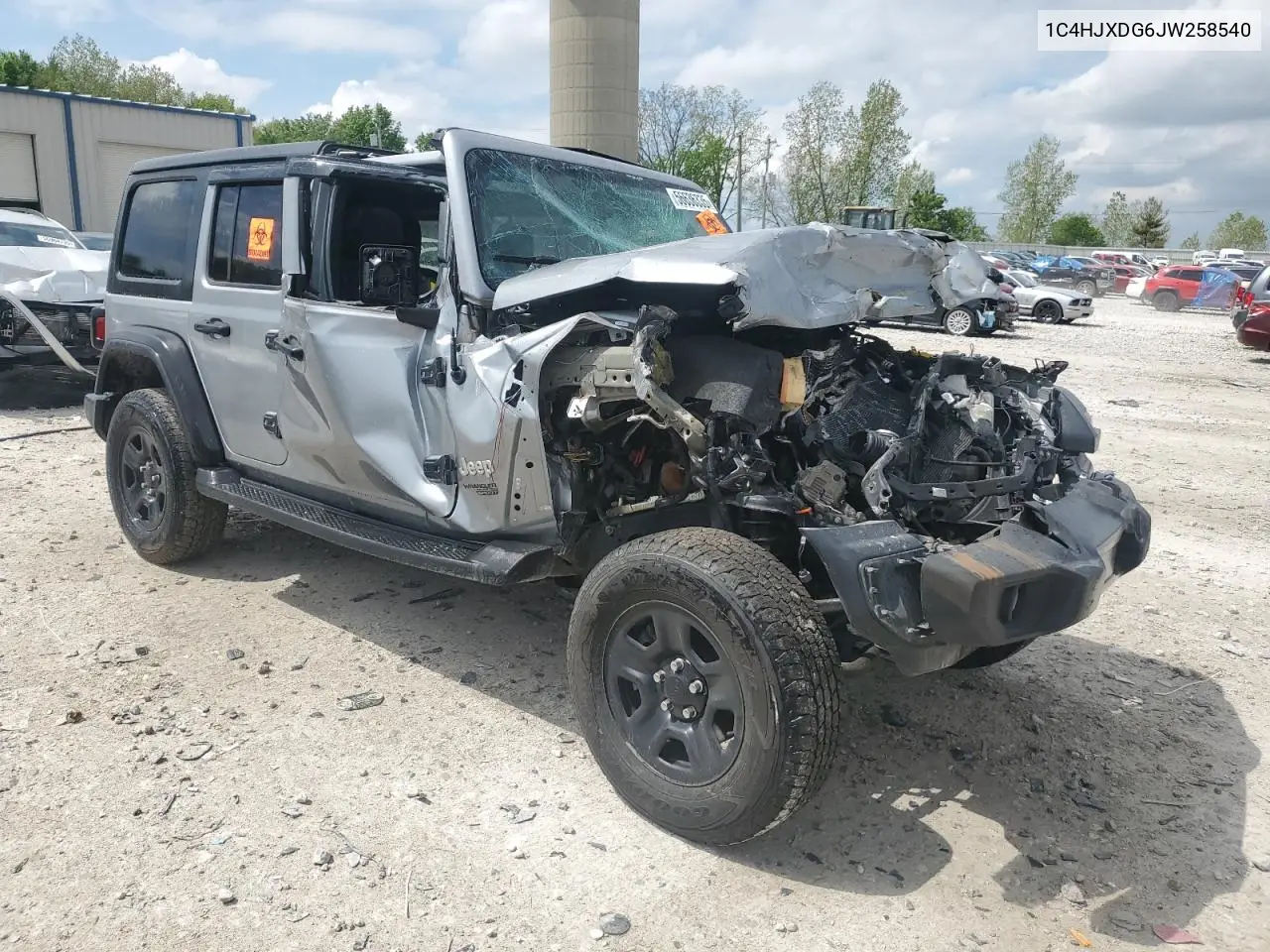 2018 Jeep Wrangler Unlimited Sport VIN: 1C4HJXDG6JW258540 Lot: 56636335
