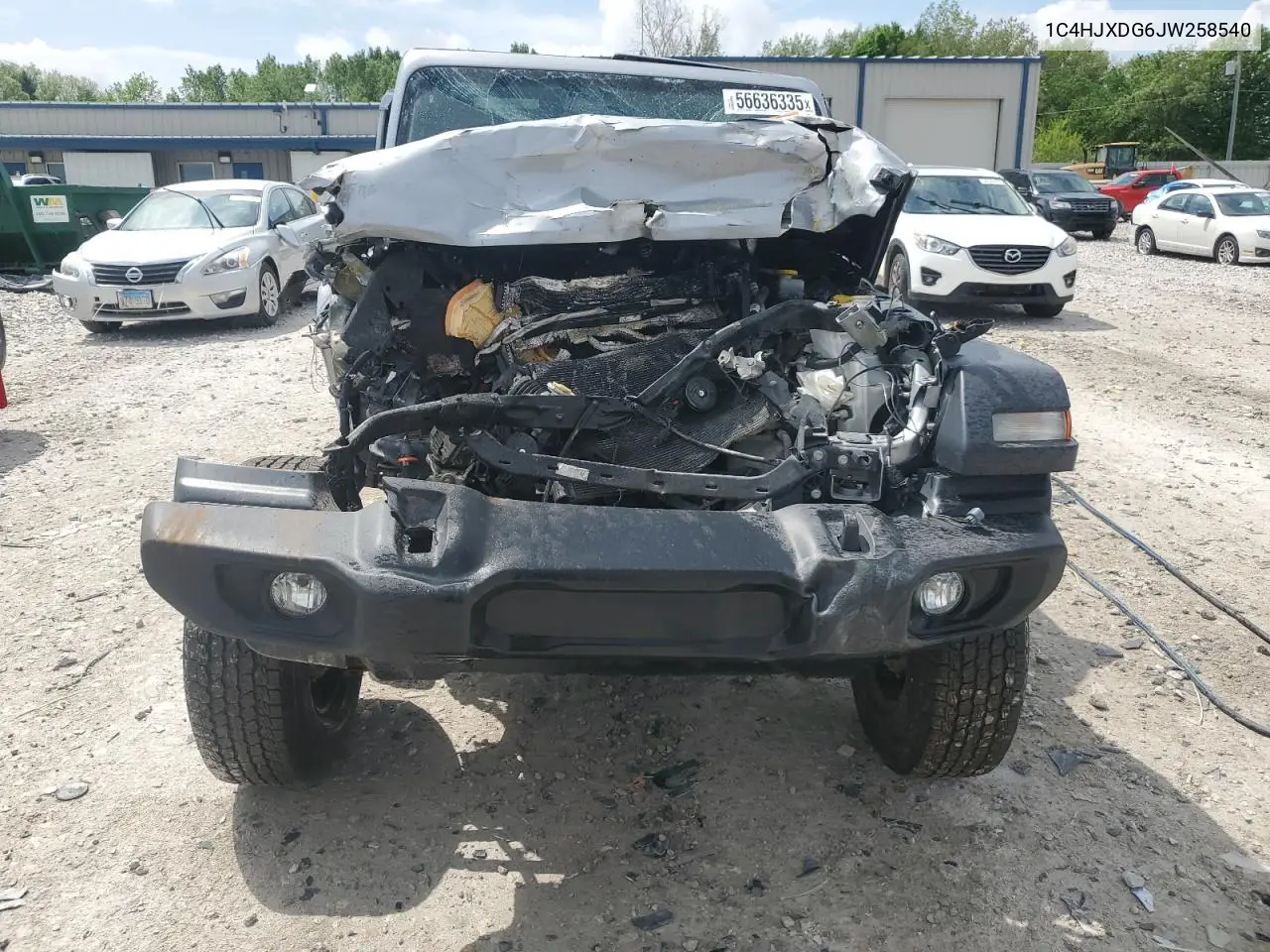 2018 Jeep Wrangler Unlimited Sport VIN: 1C4HJXDG6JW258540 Lot: 56636335