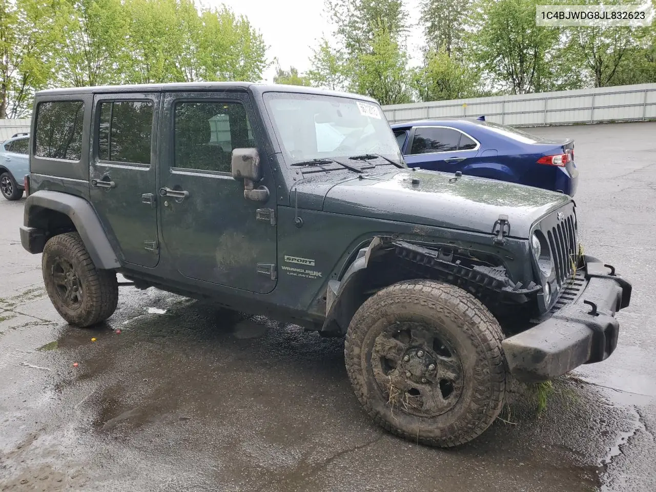 2018 Jeep Wrangler Unlimited Sport VIN: 1C4BJWDG8JL832623 Lot: 56712715