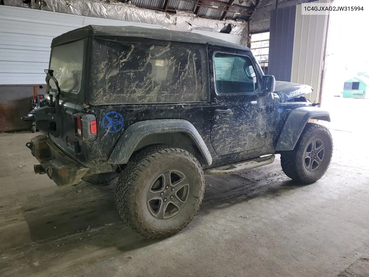 2018 Jeep Wrangler Sport VIN: 1C4GJXAG2JW315994 Lot: 57119525