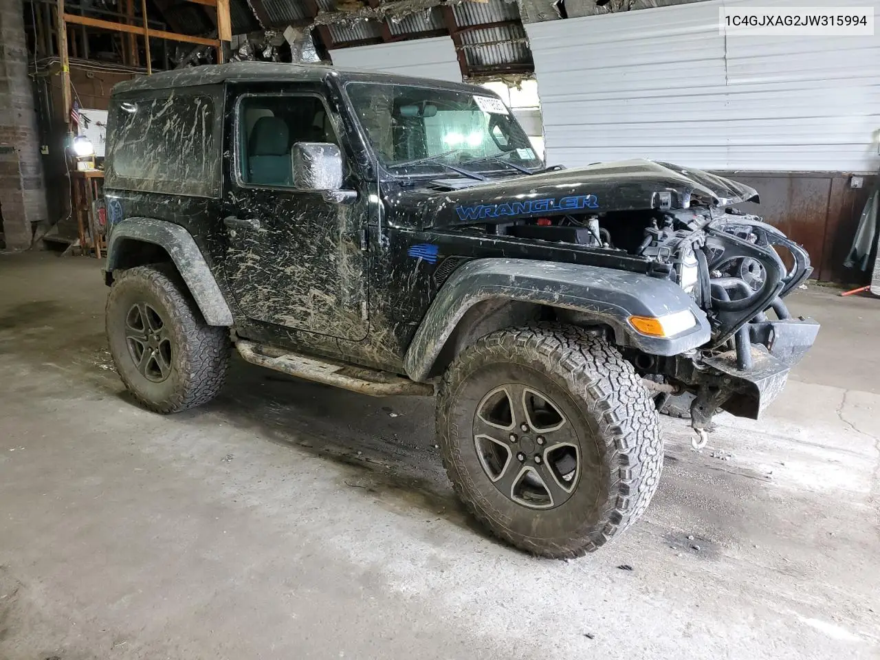 2018 Jeep Wrangler Sport VIN: 1C4GJXAG2JW315994 Lot: 57119525