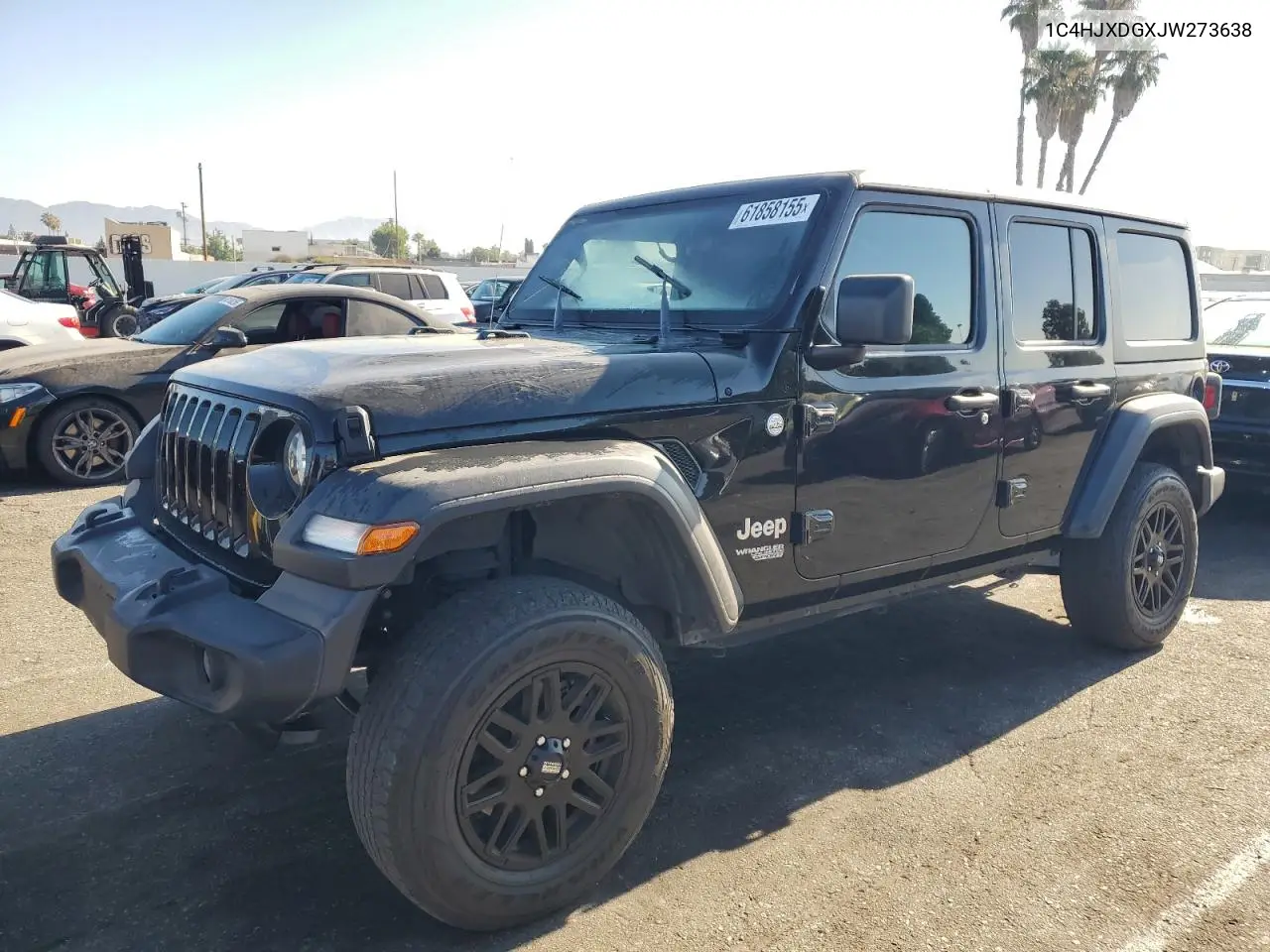 2018 Jeep Wrangler Unlimited Sport VIN: 1C4HJXDGXJW273638 Lot: 61858155