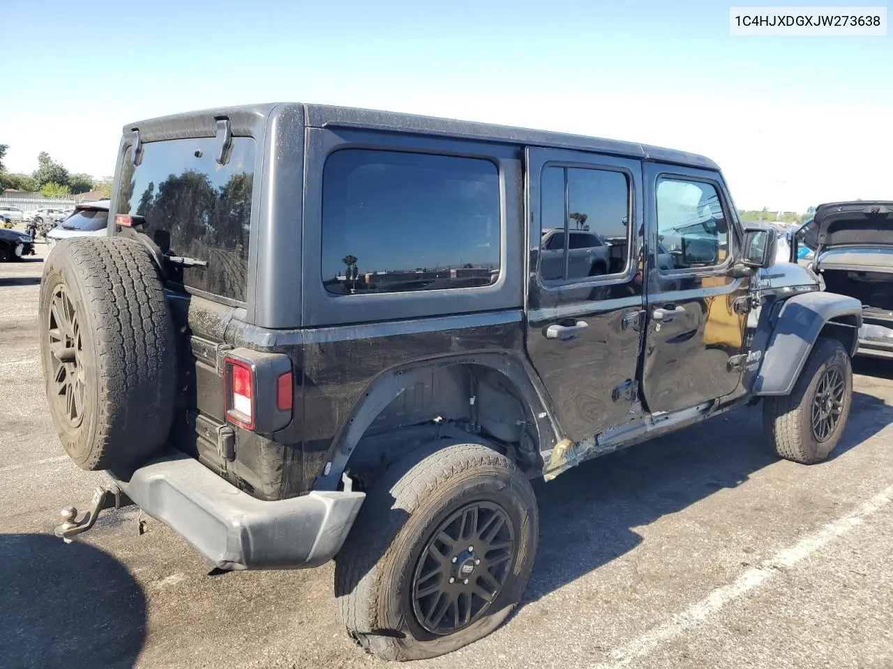 2018 Jeep Wrangler Unlimited Sport VIN: 1C4HJXDGXJW273638 Lot: 61858155