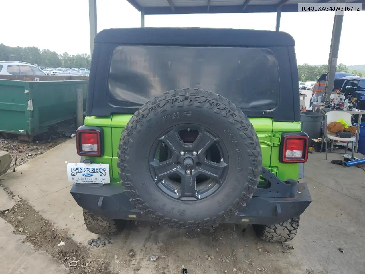 2018 Jeep Wrangler Sport VIN: 1C4GJXAG4JW316712 Lot: 62000835