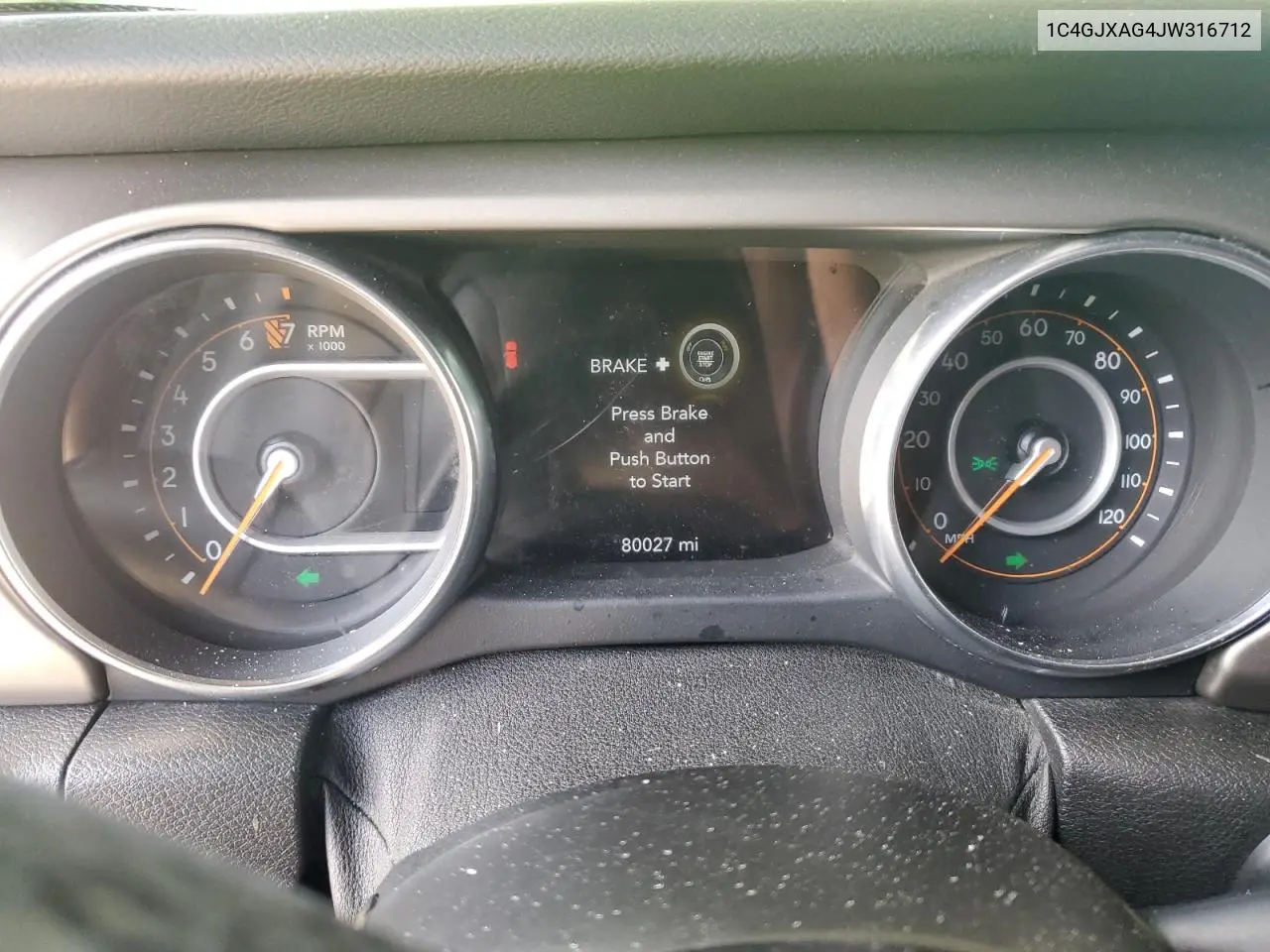 2018 Jeep Wrangler Sport VIN: 1C4GJXAG4JW316712 Lot: 62000835
