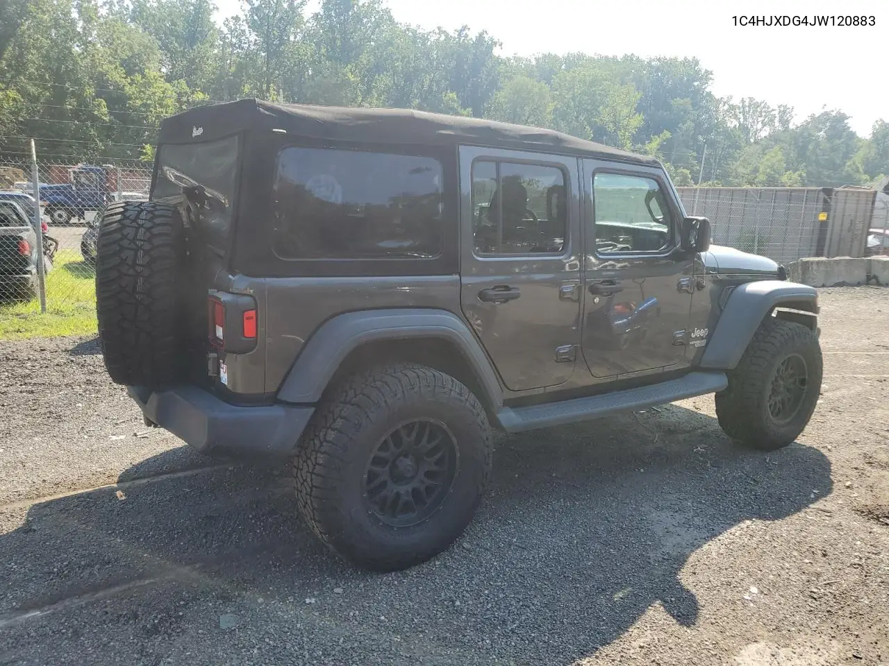 2018 Jeep Wrangler Unlimited Sport VIN: 1C4HJXDG4JW120883 Lot: 62215845
