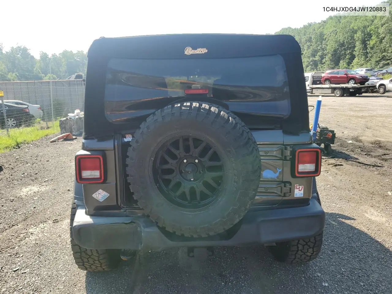 2018 Jeep Wrangler Unlimited Sport VIN: 1C4HJXDG4JW120883 Lot: 62215845