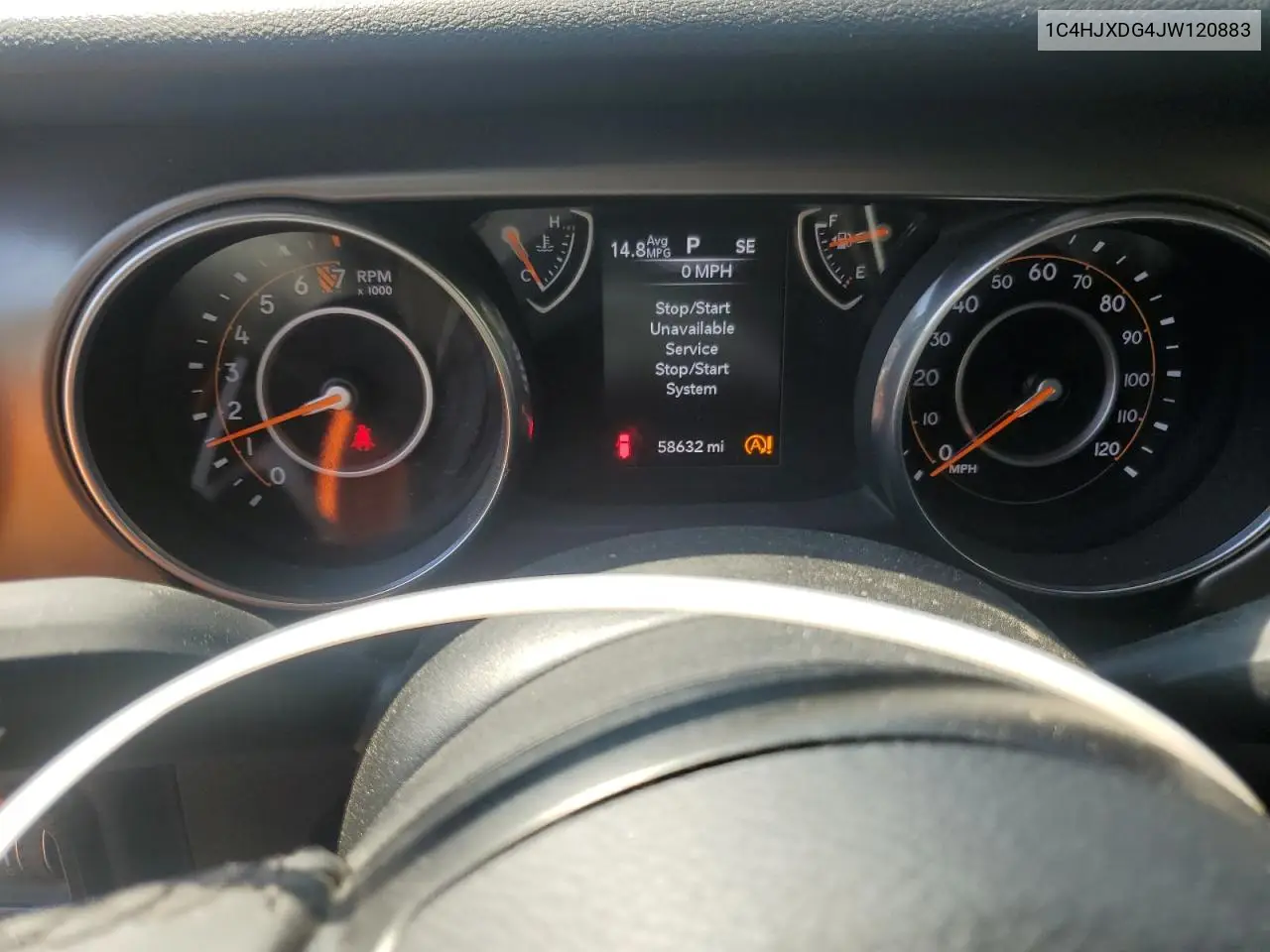 2018 Jeep Wrangler Unlimited Sport VIN: 1C4HJXDG4JW120883 Lot: 62215845