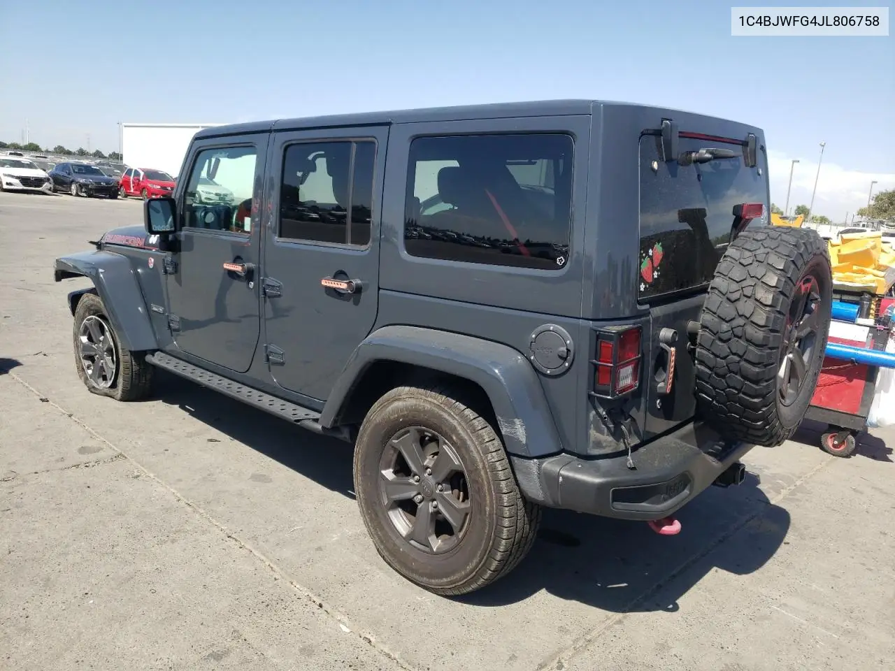 2018 Jeep Wrangler Unlimited Rubicon VIN: 1C4BJWFG4JL806758 Lot: 62555625