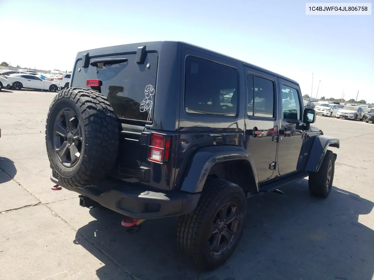 2018 Jeep Wrangler Unlimited Rubicon VIN: 1C4BJWFG4JL806758 Lot: 62555625
