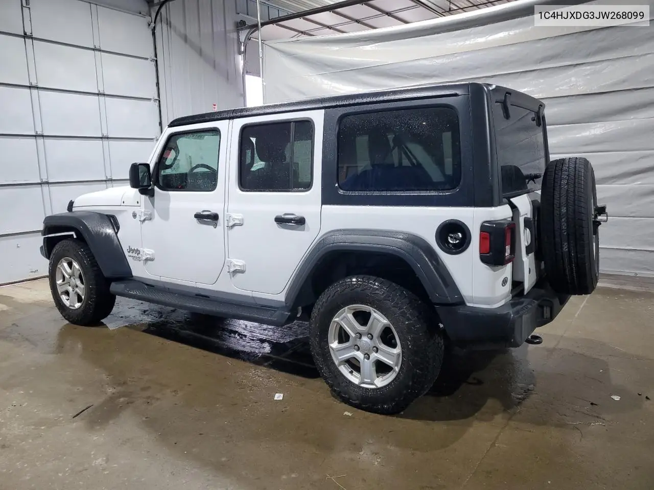 2018 Jeep Wrangler Unlimited Sport VIN: 1C4HJXDG3JW268099 Lot: 62767555