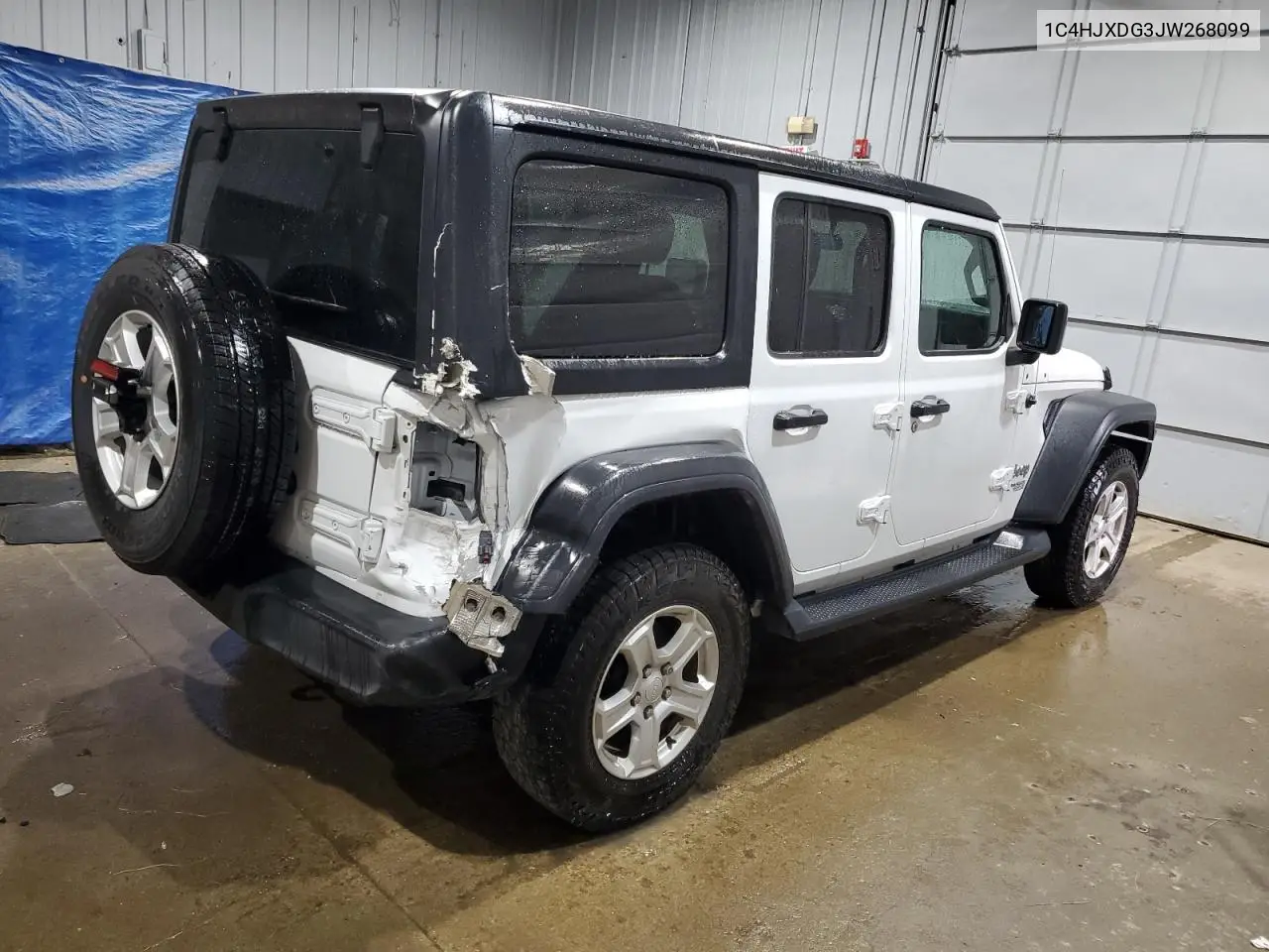 2018 Jeep Wrangler Unlimited Sport VIN: 1C4HJXDG3JW268099 Lot: 62767555