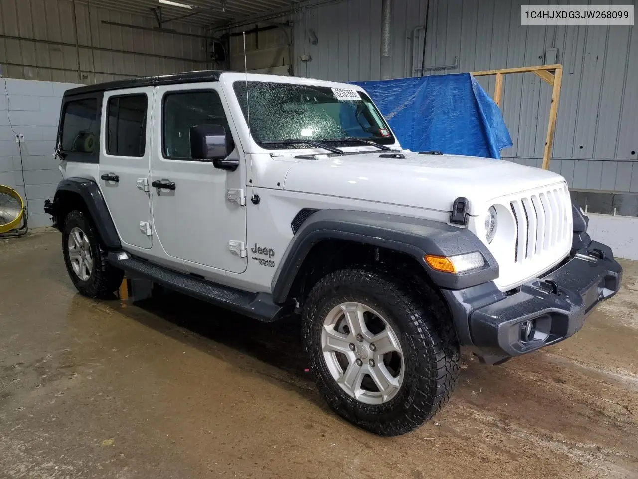 2018 Jeep Wrangler Unlimited Sport VIN: 1C4HJXDG3JW268099 Lot: 62767555