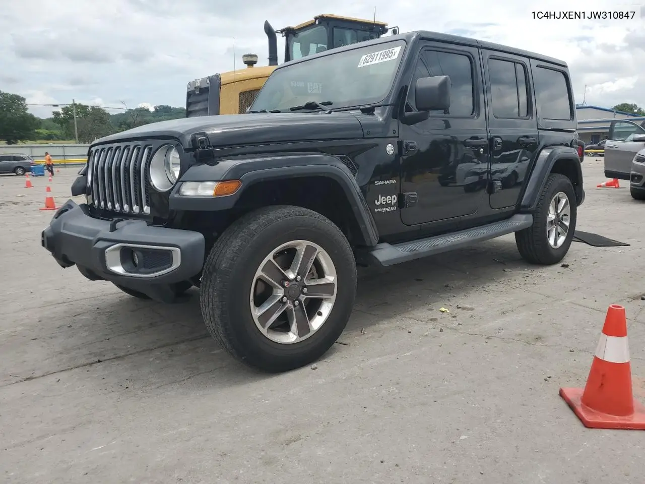 2018 Jeep Wrangler Unlimited Sahara VIN: 1C4HJXEN1JW310847 Lot: 62911995