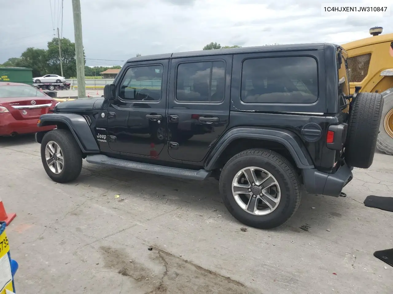 2018 Jeep Wrangler Unlimited Sahara VIN: 1C4HJXEN1JW310847 Lot: 62911995