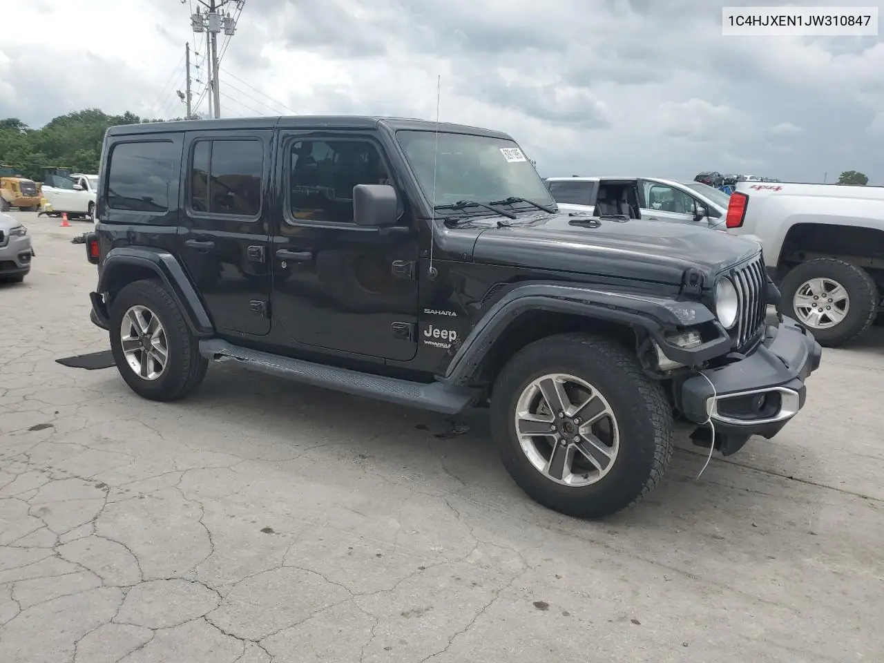 2018 Jeep Wrangler Unlimited Sahara VIN: 1C4HJXEN1JW310847 Lot: 62911995
