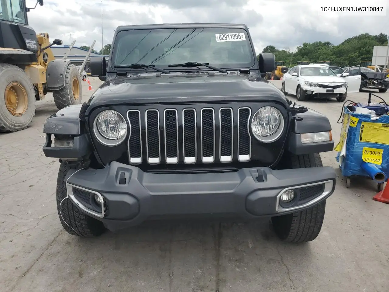 2018 Jeep Wrangler Unlimited Sahara VIN: 1C4HJXEN1JW310847 Lot: 62911995