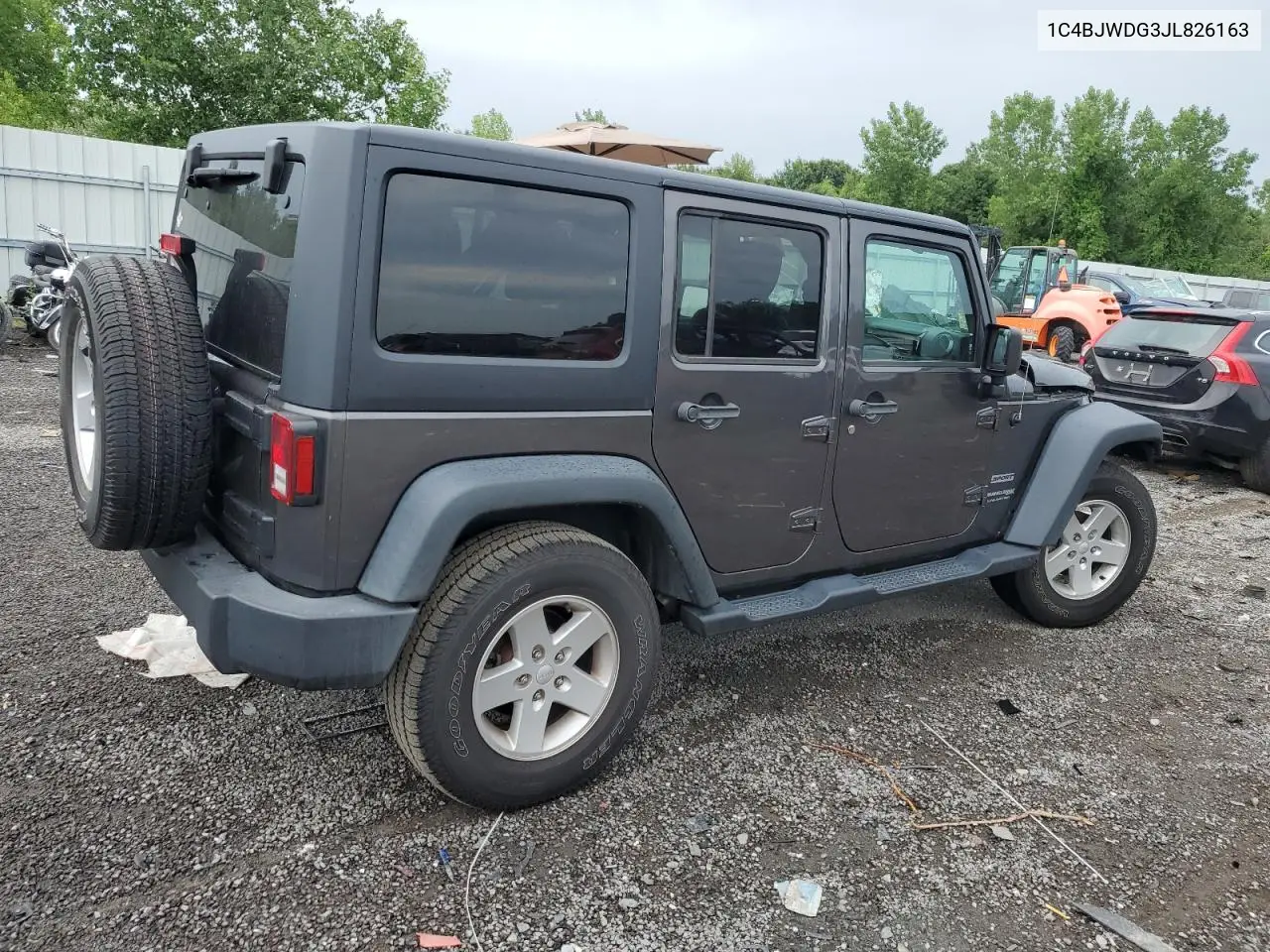 2018 Jeep Wrangler Unlimited Sport VIN: 1C4BJWDG3JL826163 Lot: 62997515