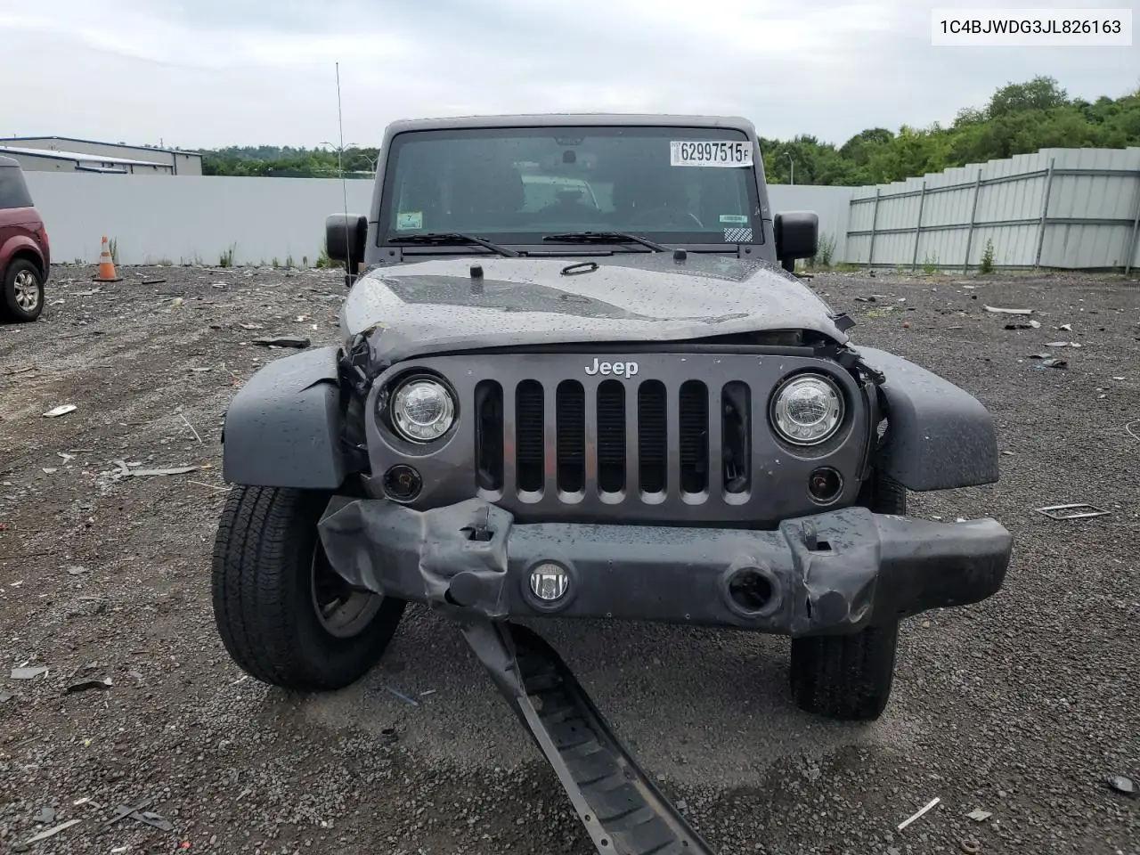 2018 Jeep Wrangler Unlimited Sport VIN: 1C4BJWDG3JL826163 Lot: 62997515