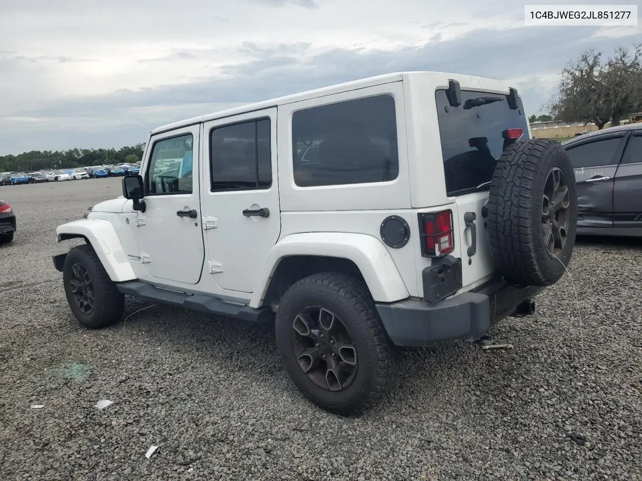 2018 Jeep Wrangler Unlimited Sahara VIN: 1C4BJWEG2JL851277 Lot: 63631645
