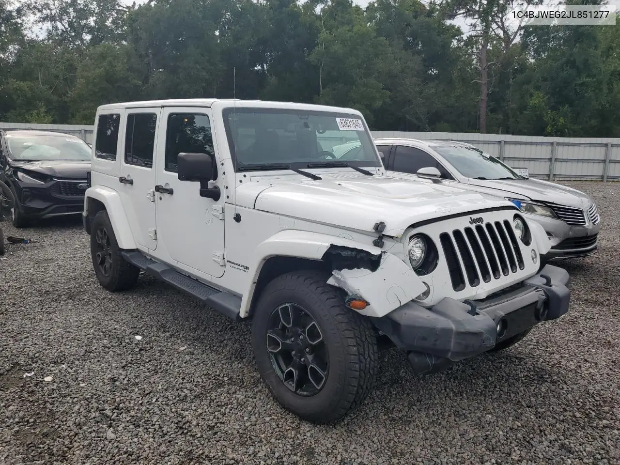 2018 Jeep Wrangler Unlimited Sahara VIN: 1C4BJWEG2JL851277 Lot: 63631645