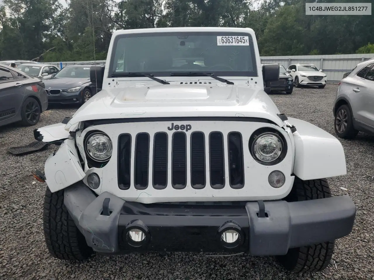 2018 Jeep Wrangler Unlimited Sahara VIN: 1C4BJWEG2JL851277 Lot: 63631645