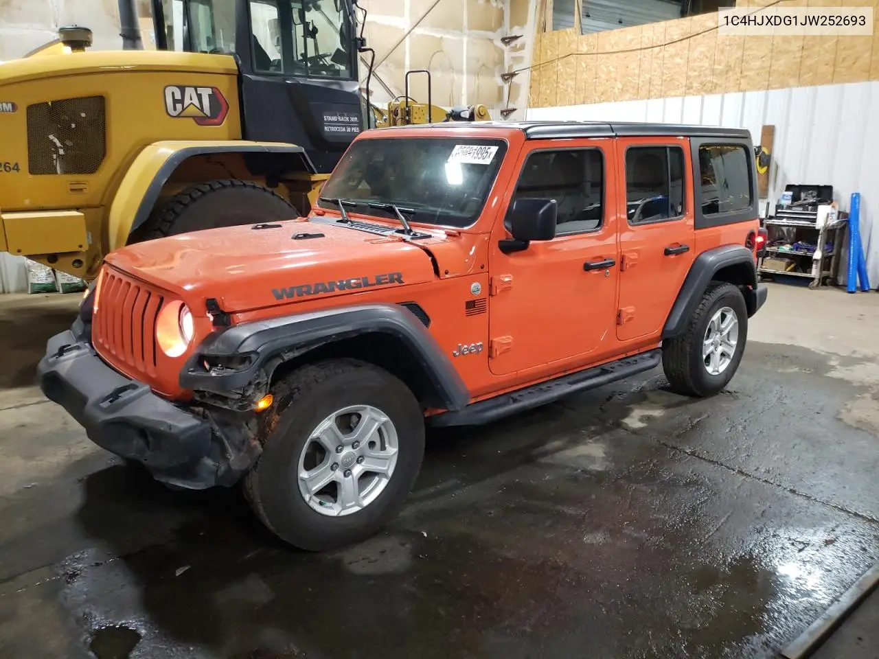 2018 Jeep Wrangler Unlimited Sport VIN: 1C4HJXDG1JW252693 Lot: 65691995