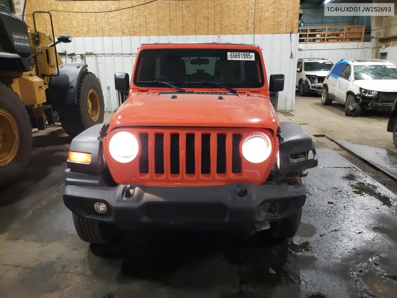 2018 Jeep Wrangler Unlimited Sport VIN: 1C4HJXDG1JW252693 Lot: 65691995