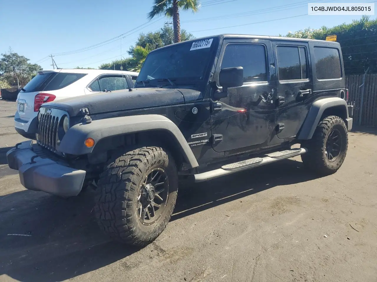 2018 Jeep Wrangler Unlimited Sport VIN: 1C4BJWDG4JL805015 Lot: 66032715