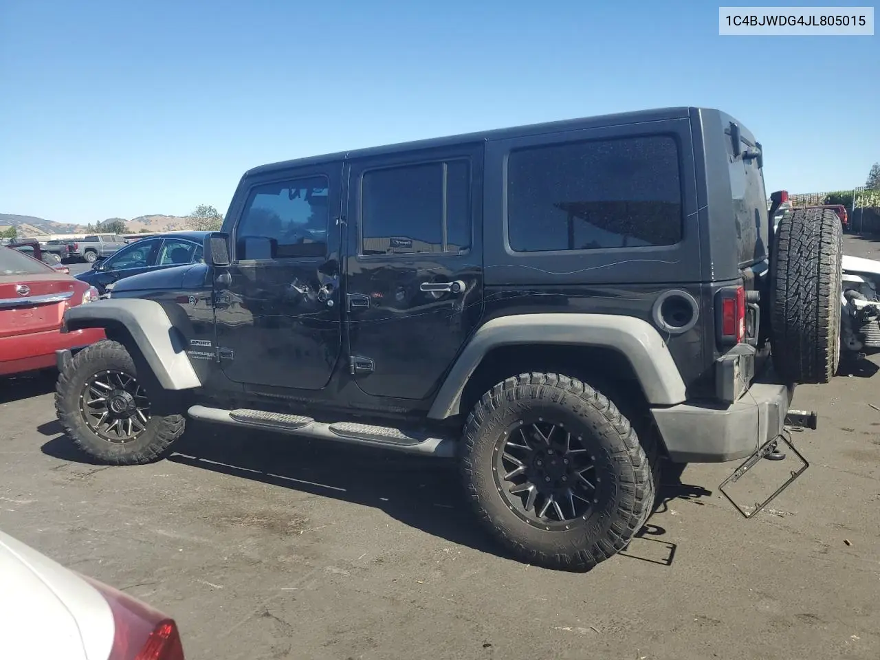 2018 Jeep Wrangler Unlimited Sport VIN: 1C4BJWDG4JL805015 Lot: 66032715