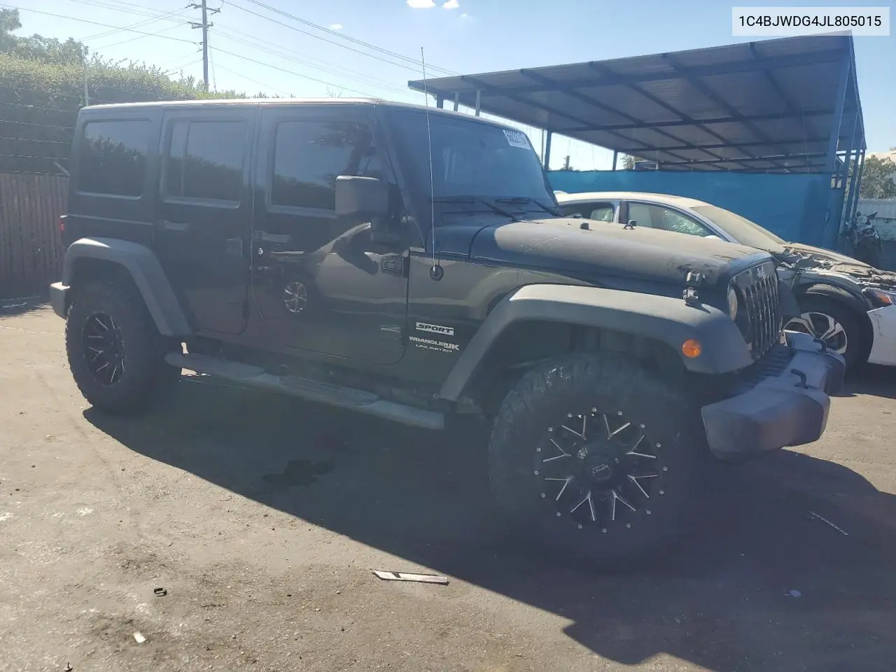 2018 Jeep Wrangler Unlimited Sport VIN: 1C4BJWDG4JL805015 Lot: 66032715