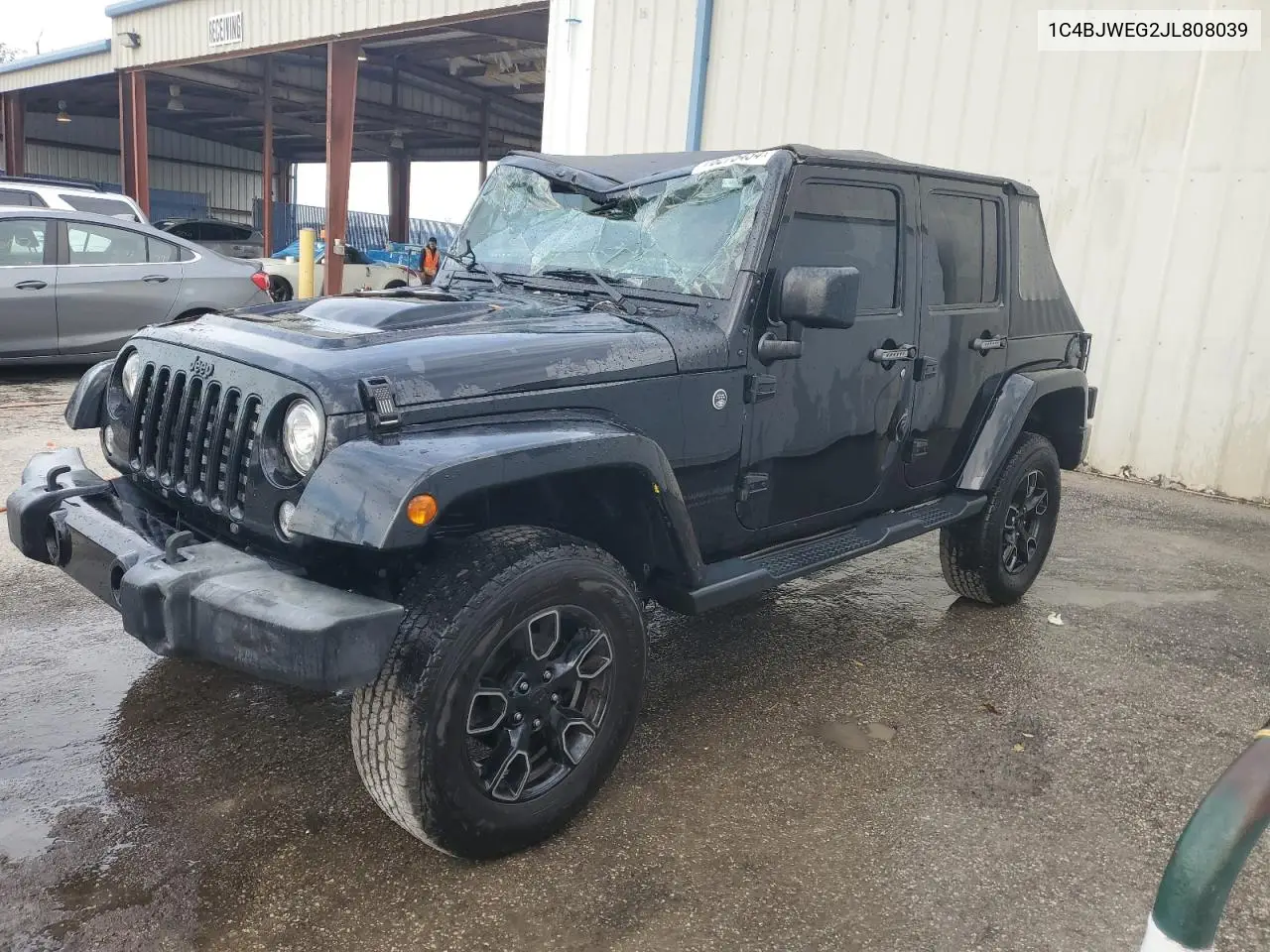 2018 Jeep Wrangler Unlimited Sahara VIN: 1C4BJWEG2JL808039 Lot: 78275434