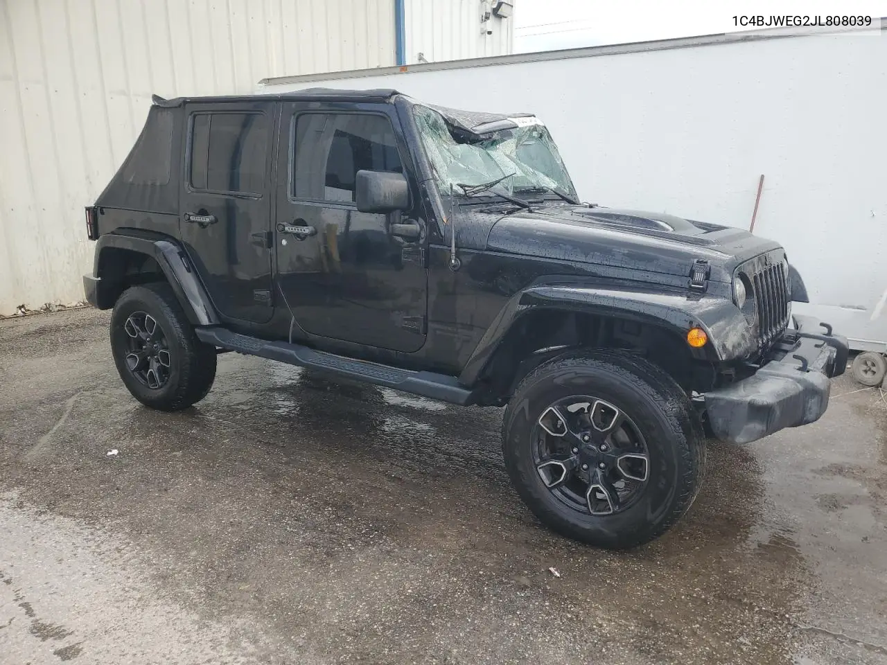 2018 Jeep Wrangler Unlimited Sahara VIN: 1C4BJWEG2JL808039 Lot: 78275434