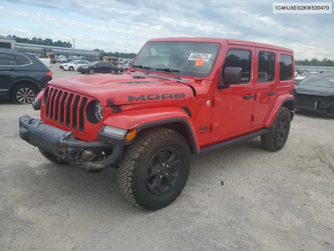2019 Jeep Wrangler Unlimited Sahara VIN: 1C4HJXEG2KW530470 Lot: 56884775