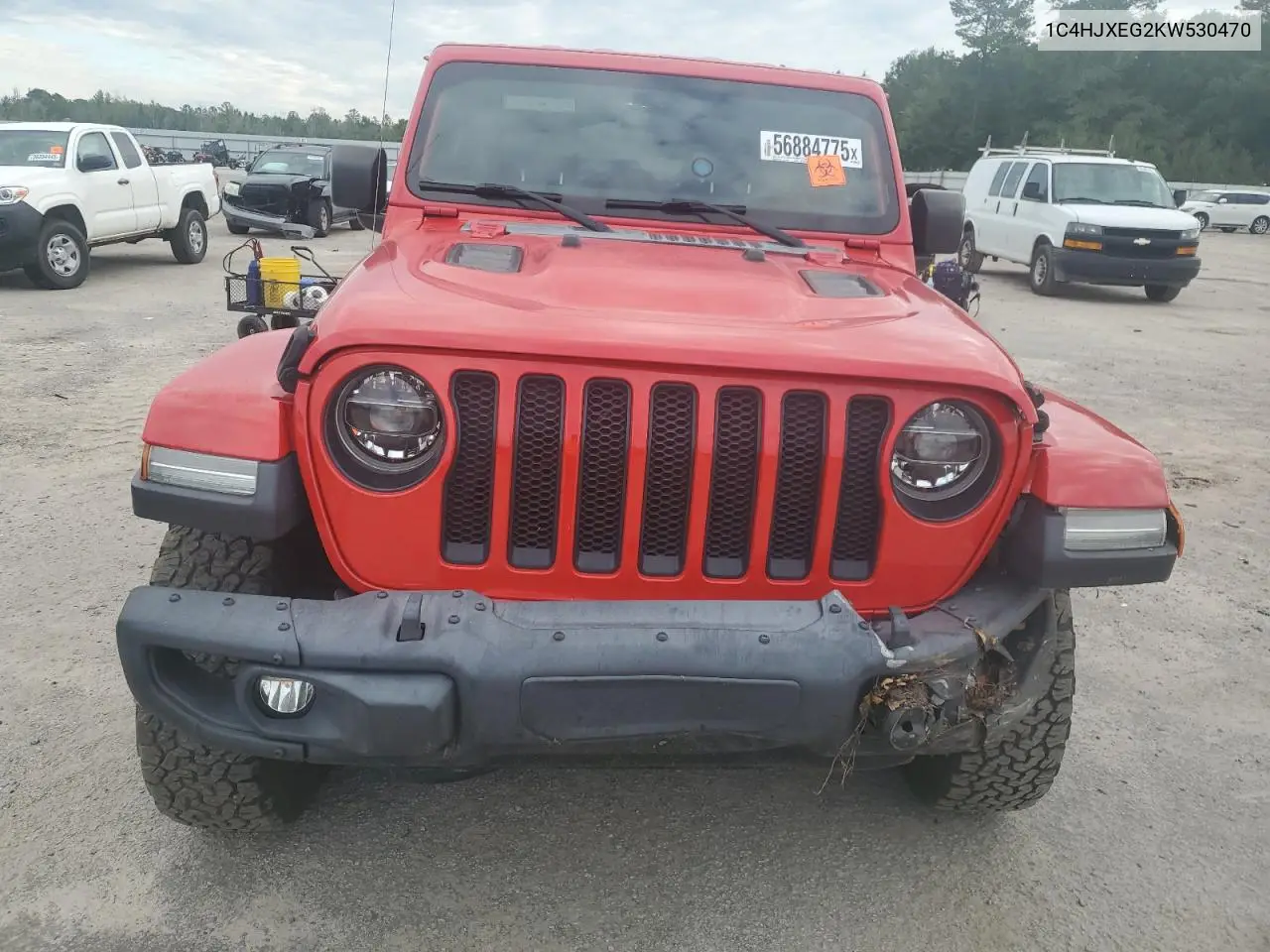 2019 Jeep Wrangler Unlimited Sahara VIN: 1C4HJXEG2KW530470 Lot: 56884775