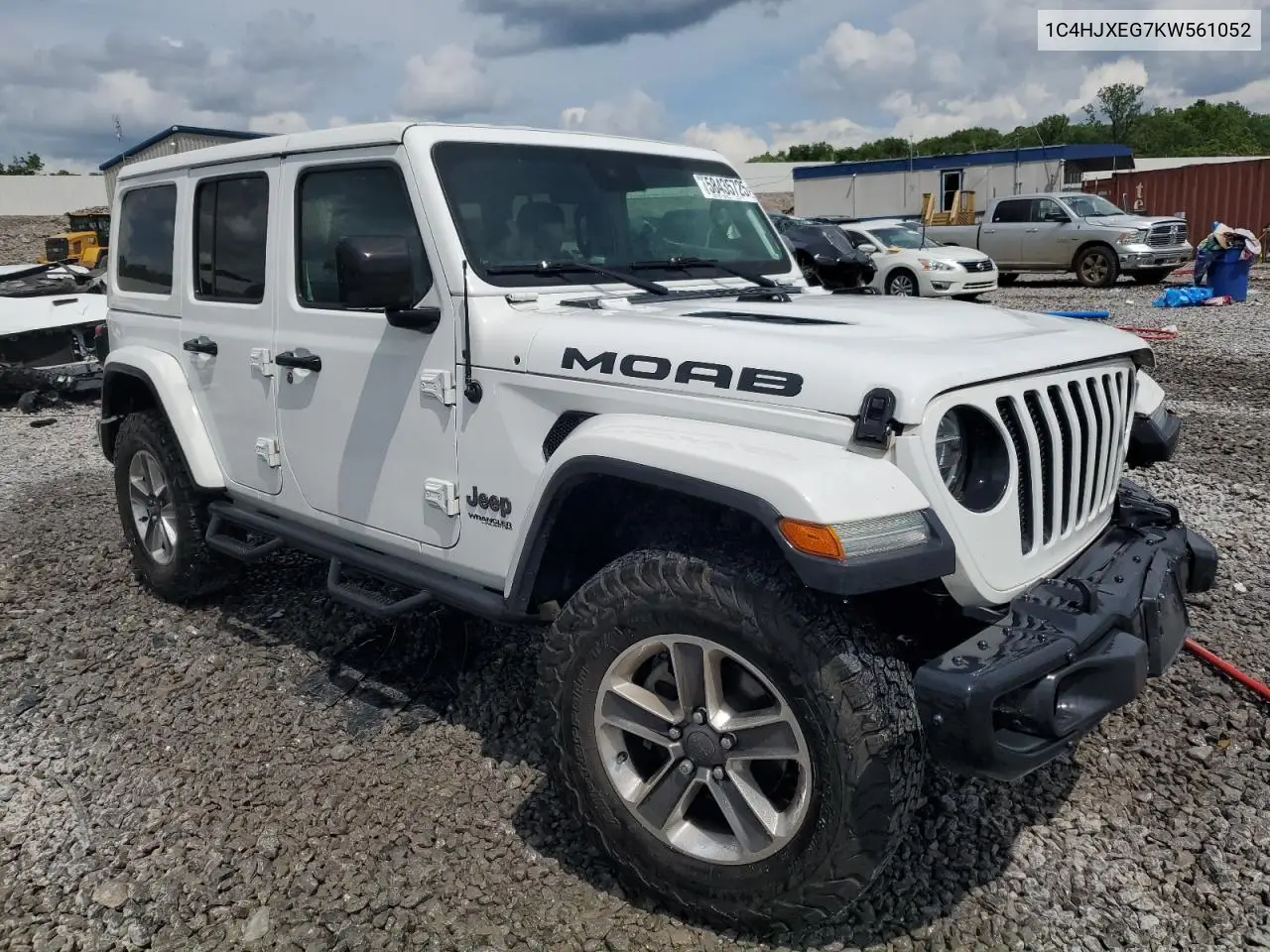 2019 Jeep Wrangler Unlimited Sahara VIN: 1C4HJXEG7KW561052 Lot: 58435725