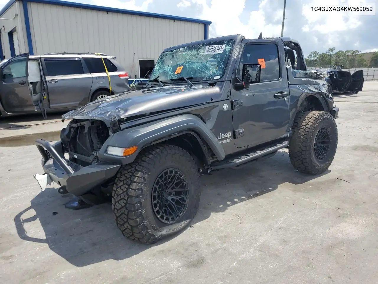 2019 Jeep Wrangler Sport VIN: 1C4GJXAG4KW569059 Lot: 60546945