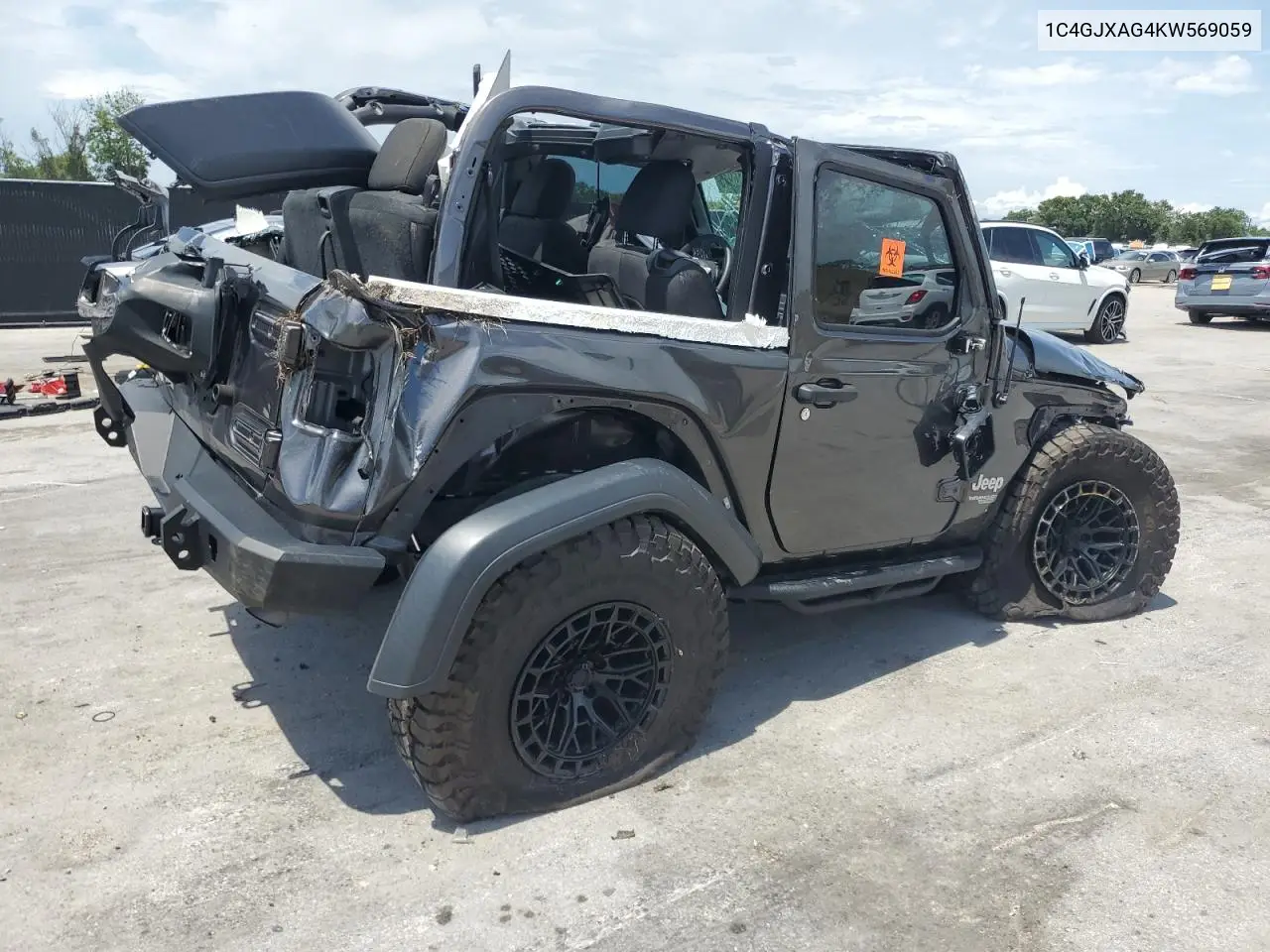 2019 Jeep Wrangler Sport VIN: 1C4GJXAG4KW569059 Lot: 60546945