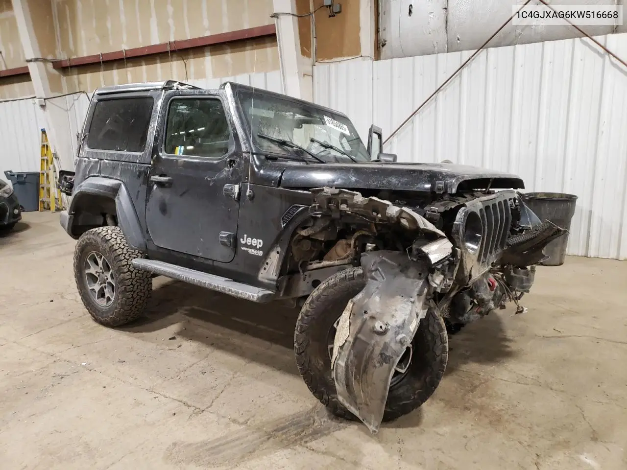 2019 Jeep Wrangler Sport VIN: 1C4GJXAG6KW516668 Lot: 61854865