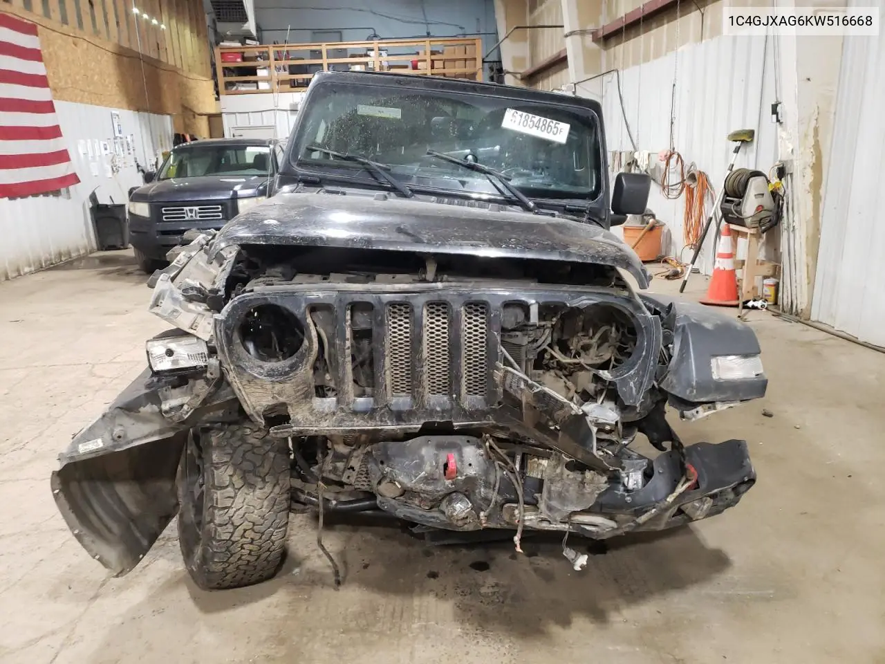 2019 Jeep Wrangler Sport VIN: 1C4GJXAG6KW516668 Lot: 61854865