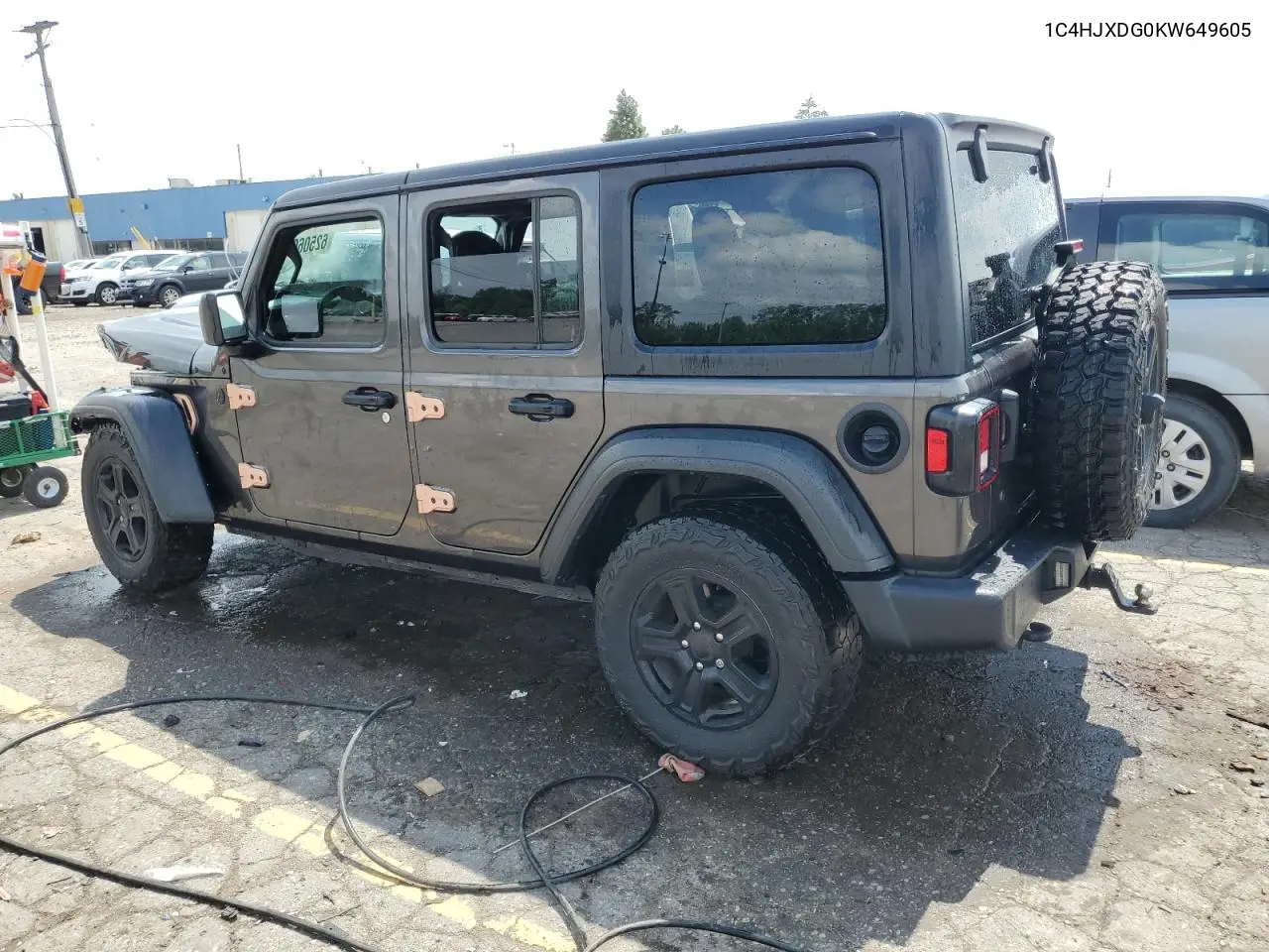 2019 Jeep Wrangler Unlimited Sport VIN: 1C4HJXDG0KW649605 Lot: 62506985