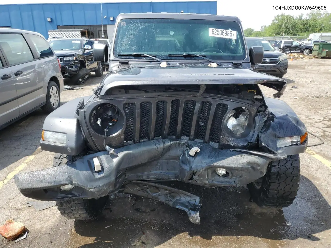 2019 Jeep Wrangler Unlimited Sport VIN: 1C4HJXDG0KW649605 Lot: 62506985
