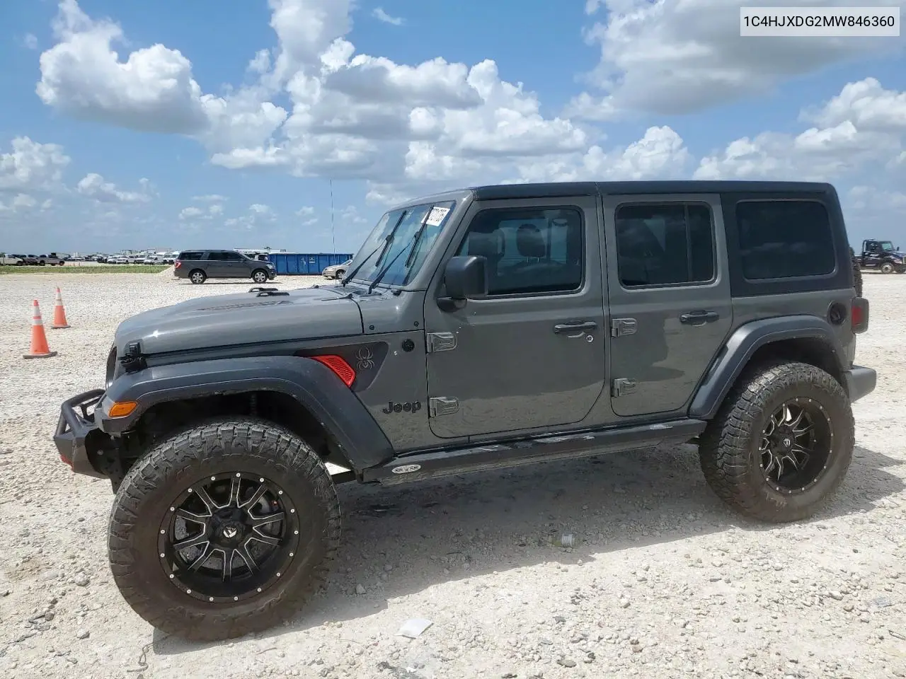2019 Jeep Wrangler Unlimited Sport VIN: 1C4HJXDG2MW846360 Lot: 62721735