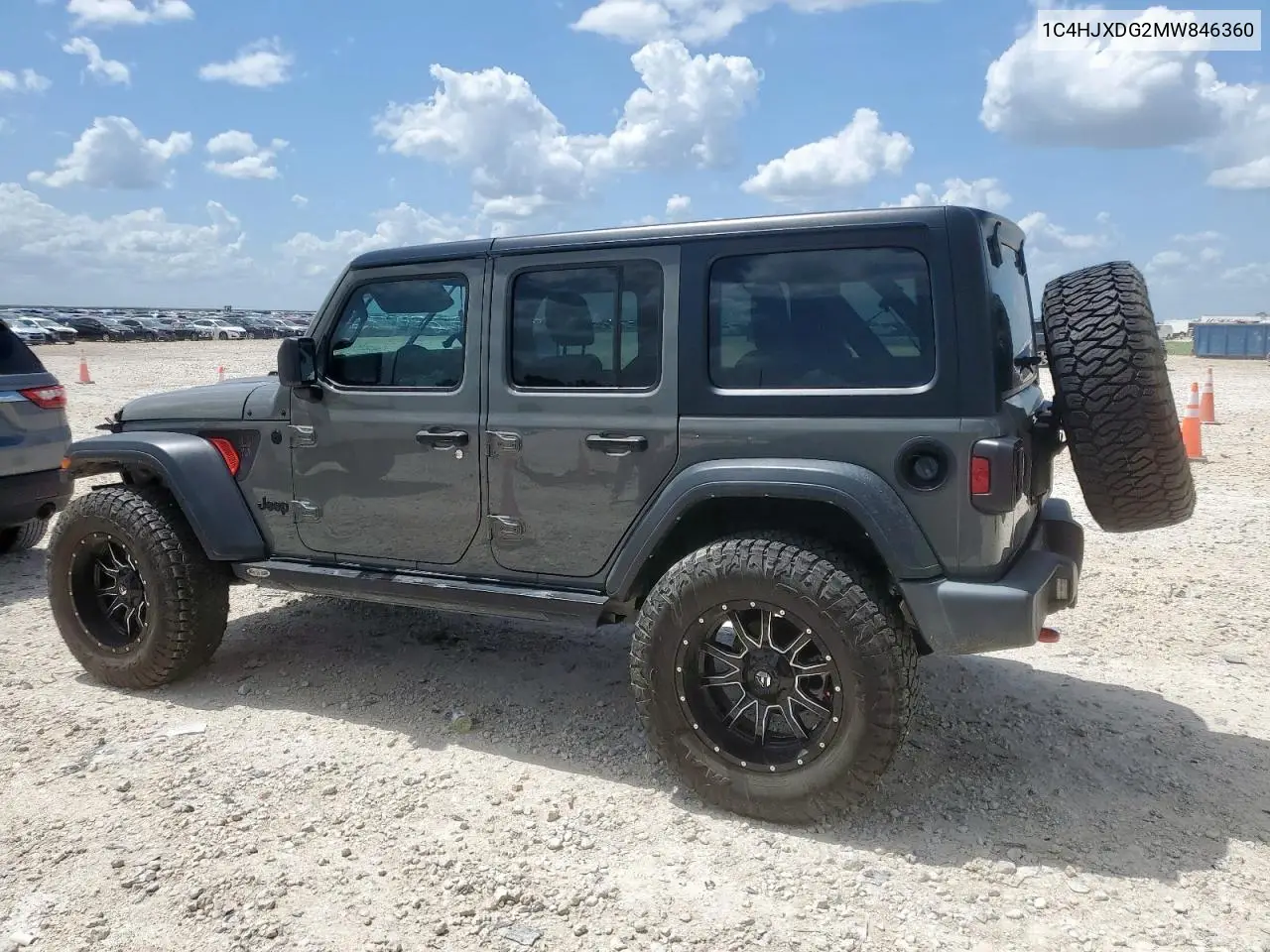 2019 Jeep Wrangler Unlimited Sport VIN: 1C4HJXDG2MW846360 Lot: 62721735