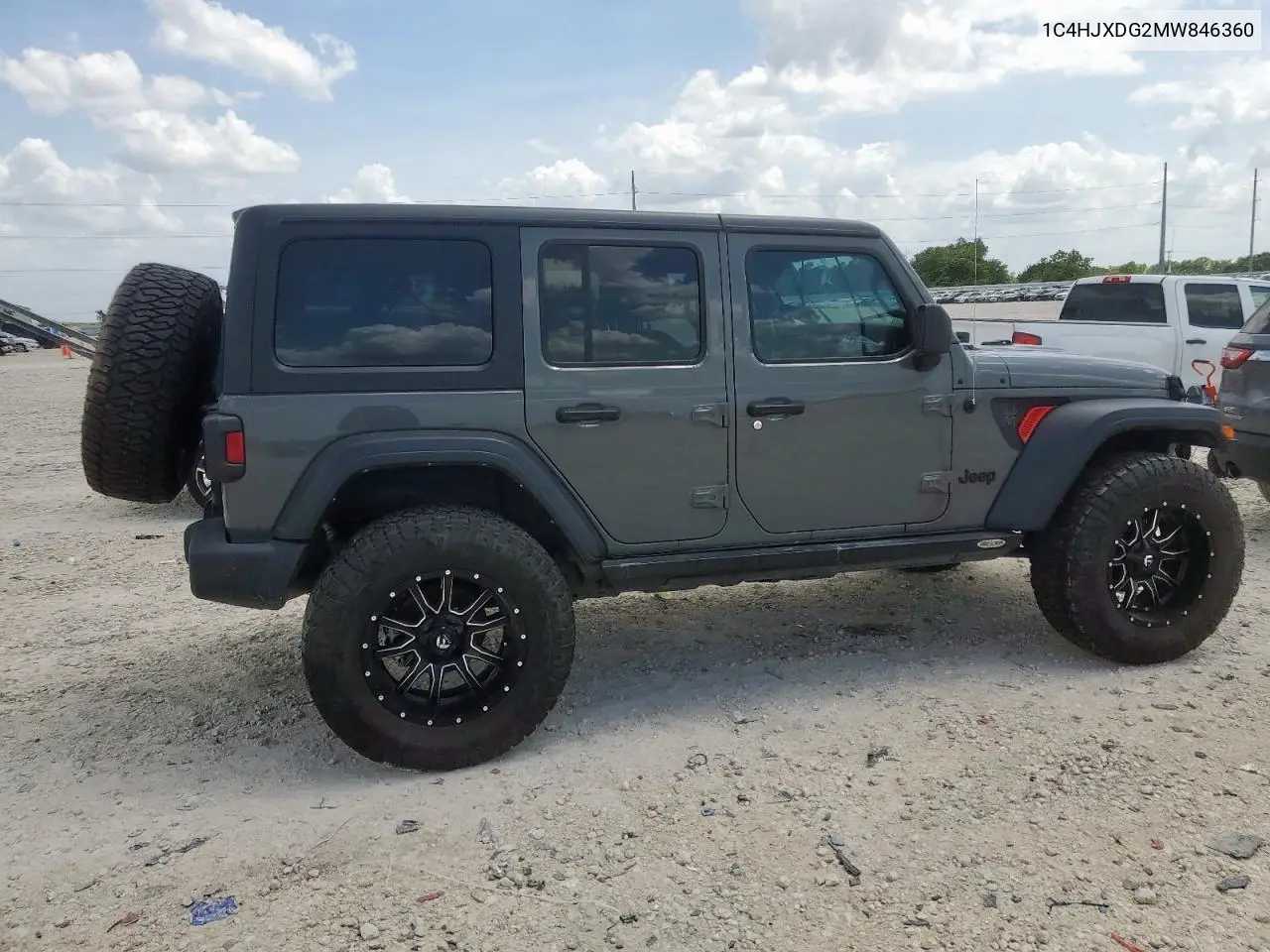 2019 Jeep Wrangler Unlimited Sport VIN: 1C4HJXDG2MW846360 Lot: 62721735