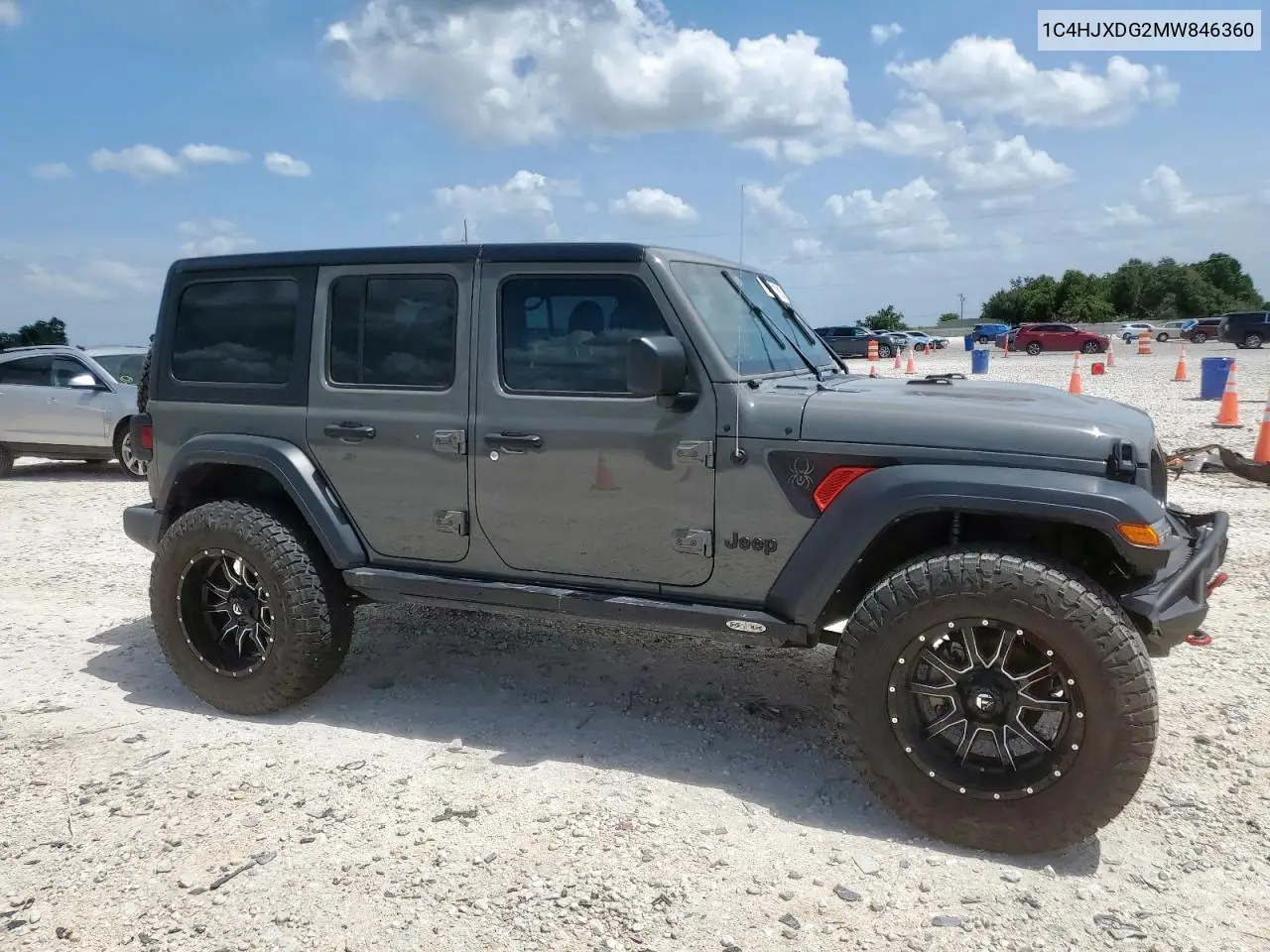 2019 Jeep Wrangler Unlimited Sport VIN: 1C4HJXDG2MW846360 Lot: 62721735