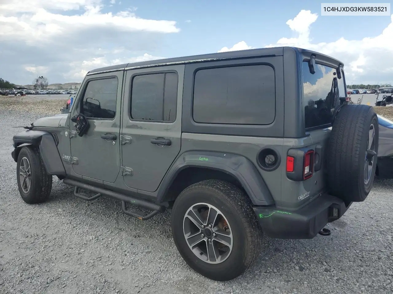 2019 Jeep Wrangler Unlimited Sport VIN: 1C4HJXDG3KW583521 Lot: 62835915